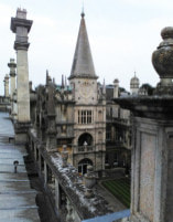 The roof of Burghley House