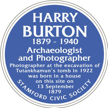 Harry Burton plaque